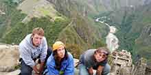 Vertigo and adrenaline in the mountain Huayna Picchu in Machu Picchu