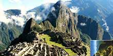 The face of Machu Picchu