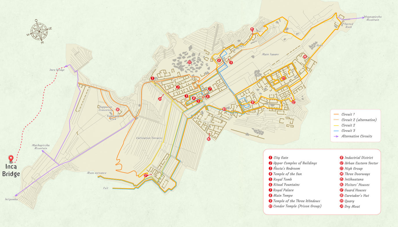 Map bridge inca