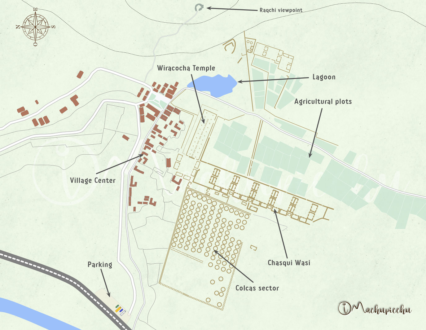 Map of Raqchi