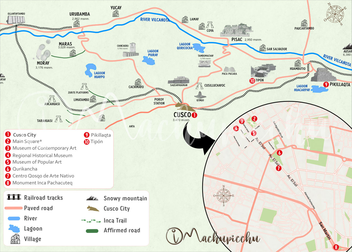 Map Integral Ticket Cusco 2