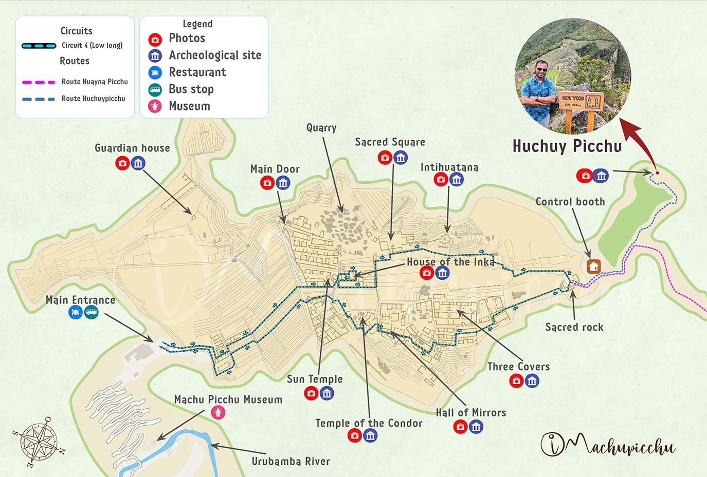 Map Huchuypicchu