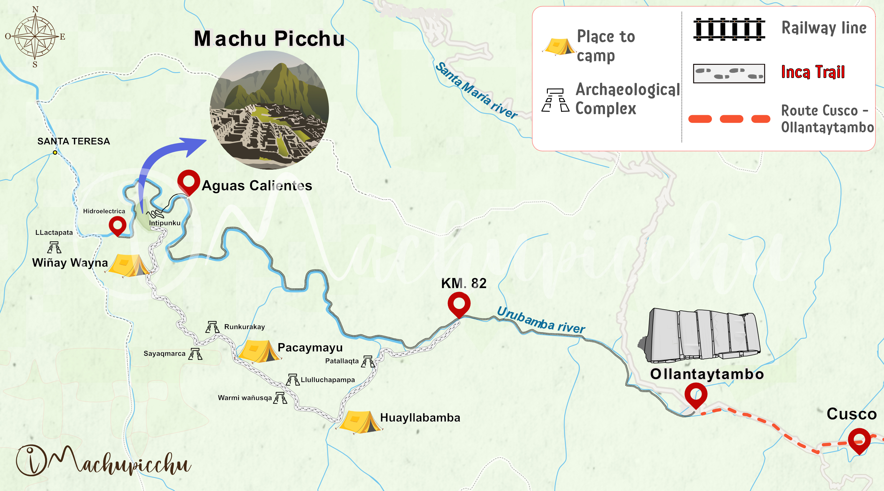 Machu Picchu Trail Map Maps Of Machu Picchu: Location, Routes And More