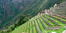 The platforms or agricultural terraces in Machu Picchu
