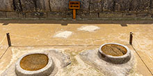 The water mirrors in Machu Picchu