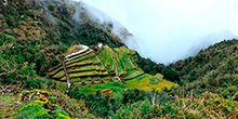 Phuyupatamarca archaeological site in Machu Picchu