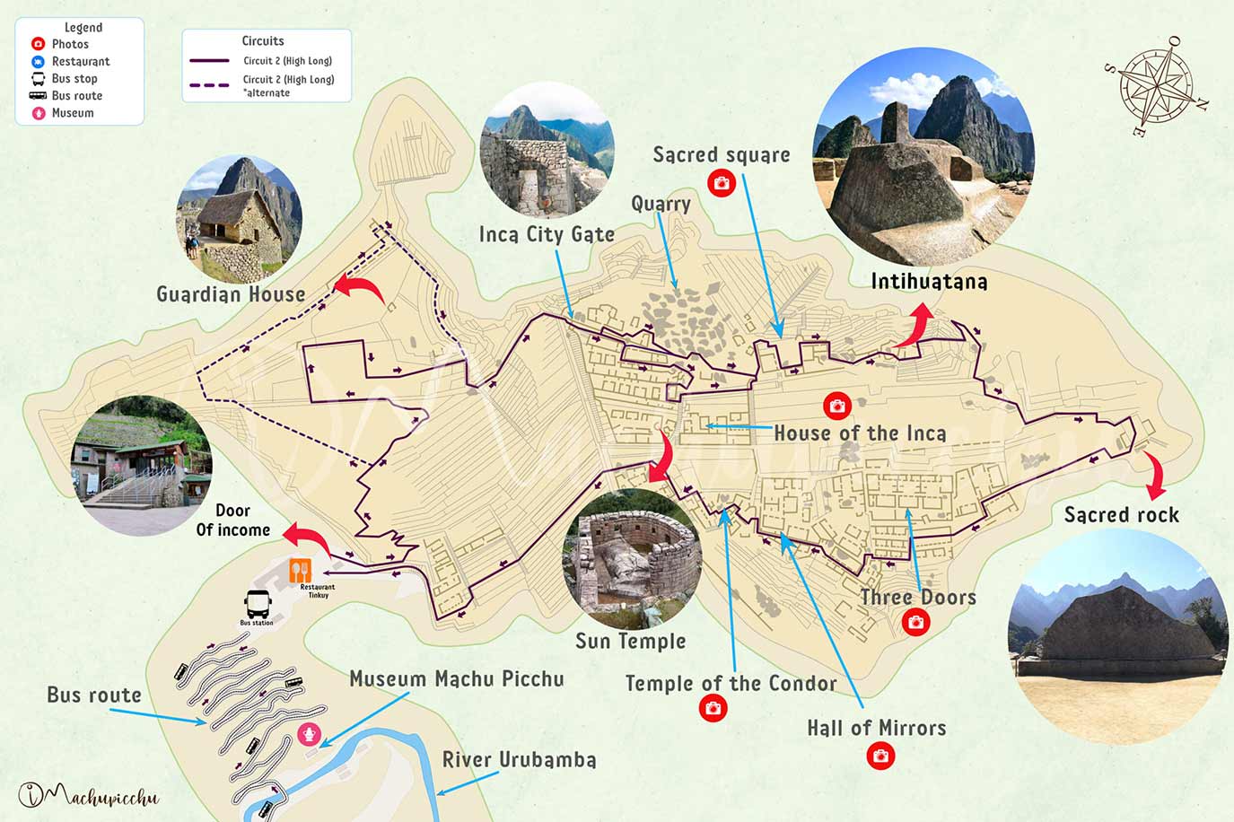 Map to get to Machupicchu