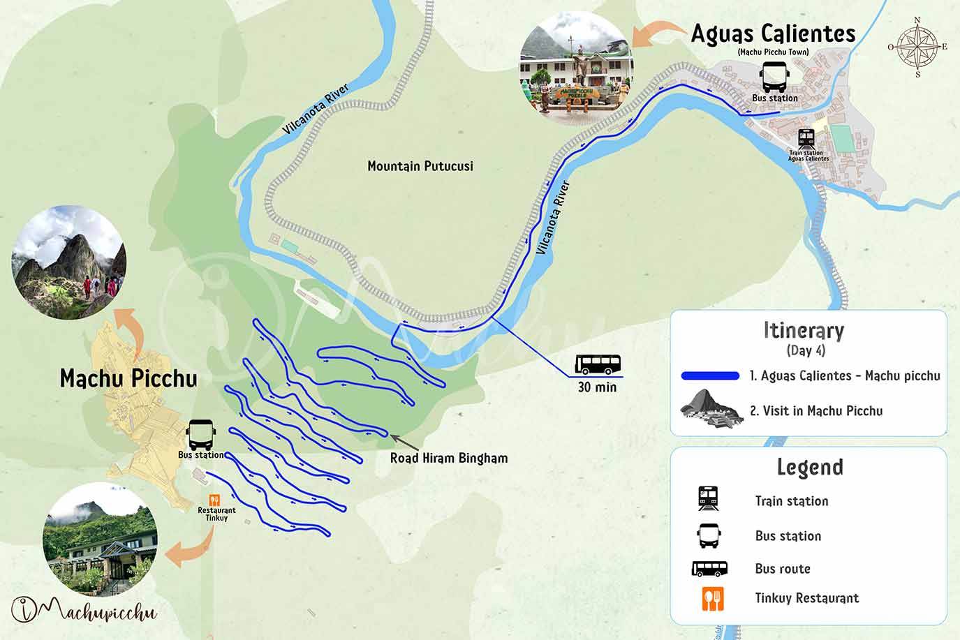 Lares Trek route map Day 4