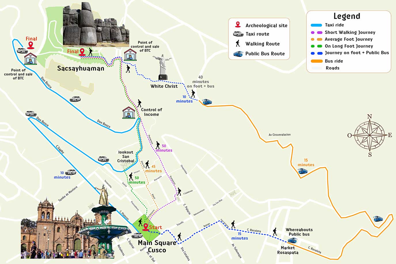 Map Sacsayhuaman