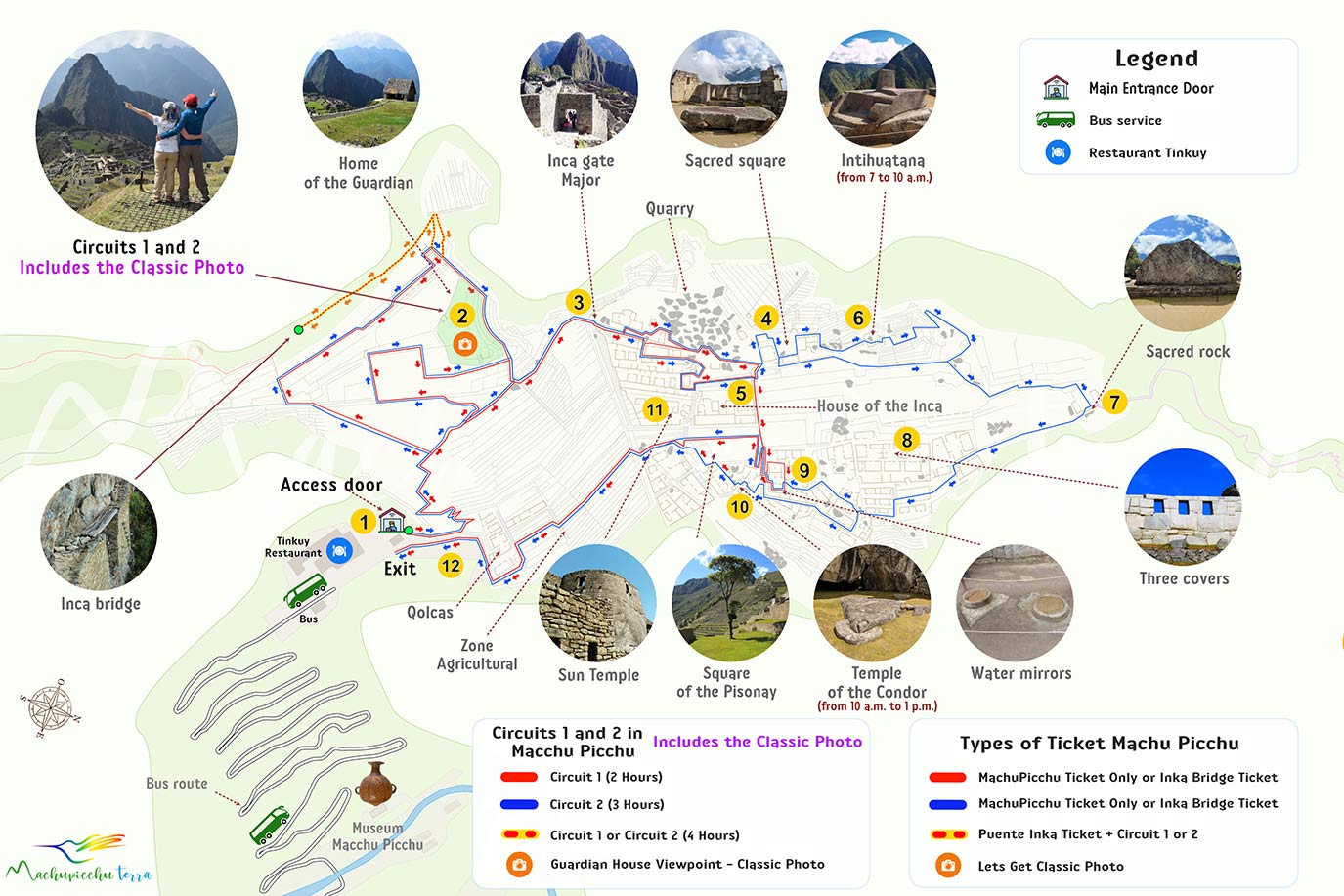 Map  to Machupicchu