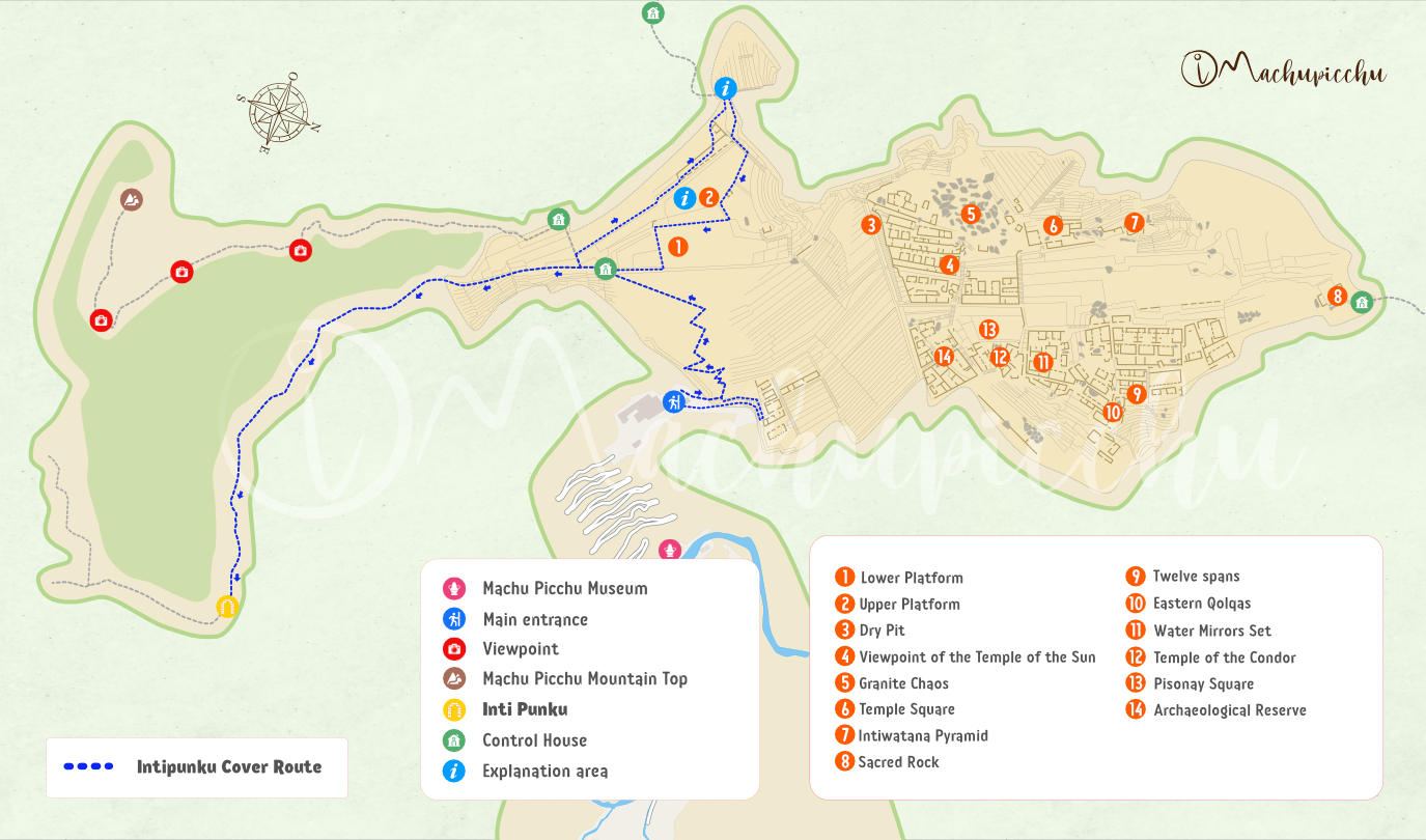Circuit 1 (Panoramic) – Route 1-C: Intipunku Cover Route (available only during High Season)