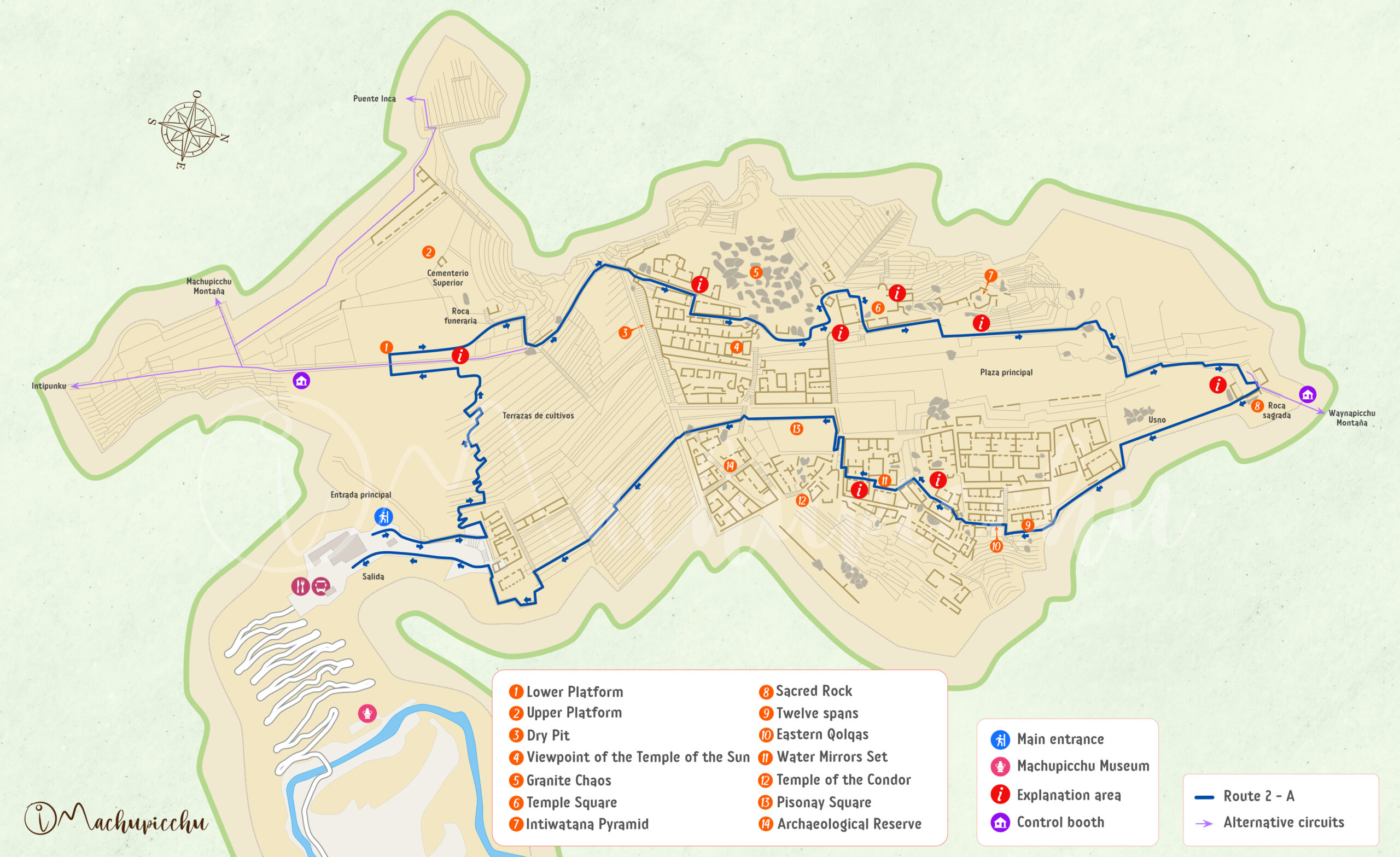 Ticket Tour: Machu Picchu Classic Circuit 1