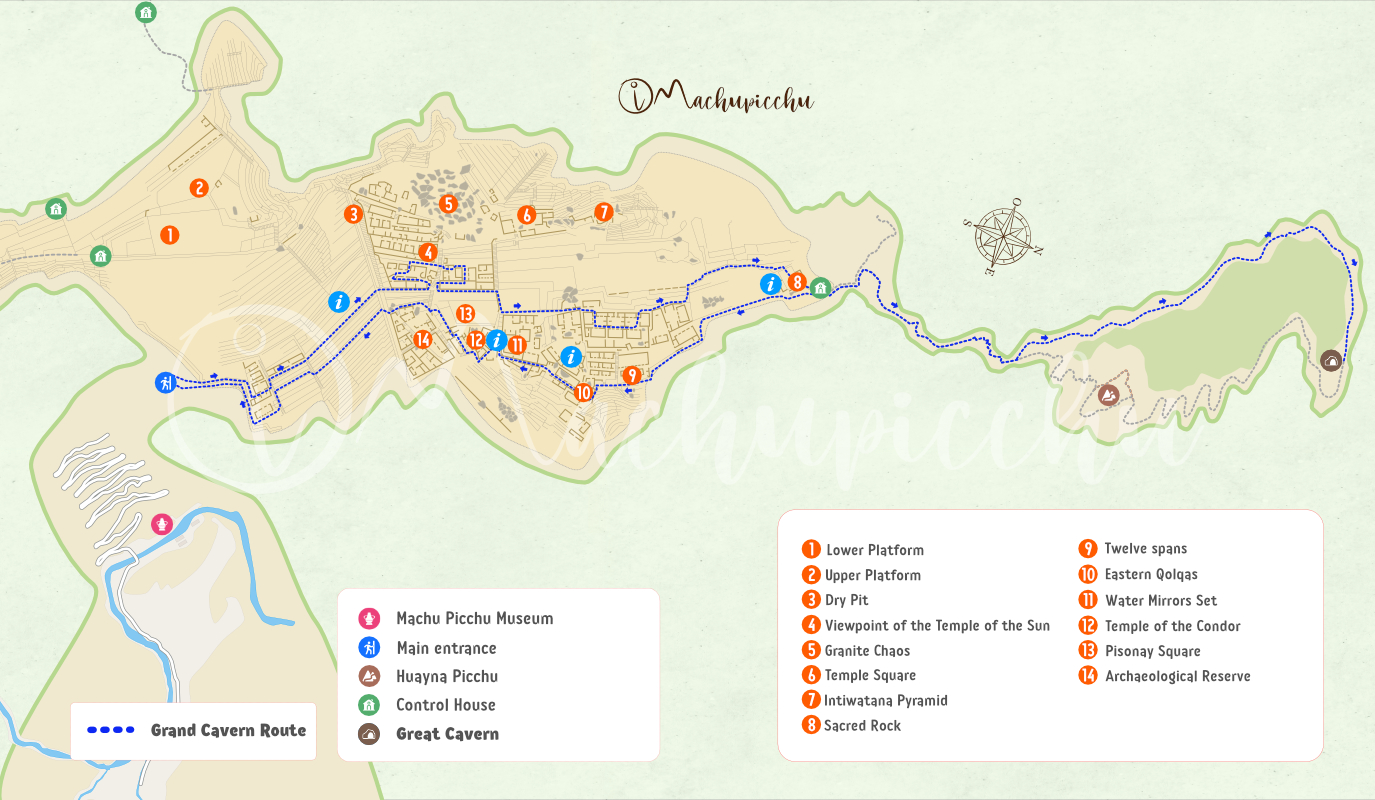 Circuit 3 (Machupicchu Royalty) - Route 3-C: Great Cavern Route (available only in High Season)